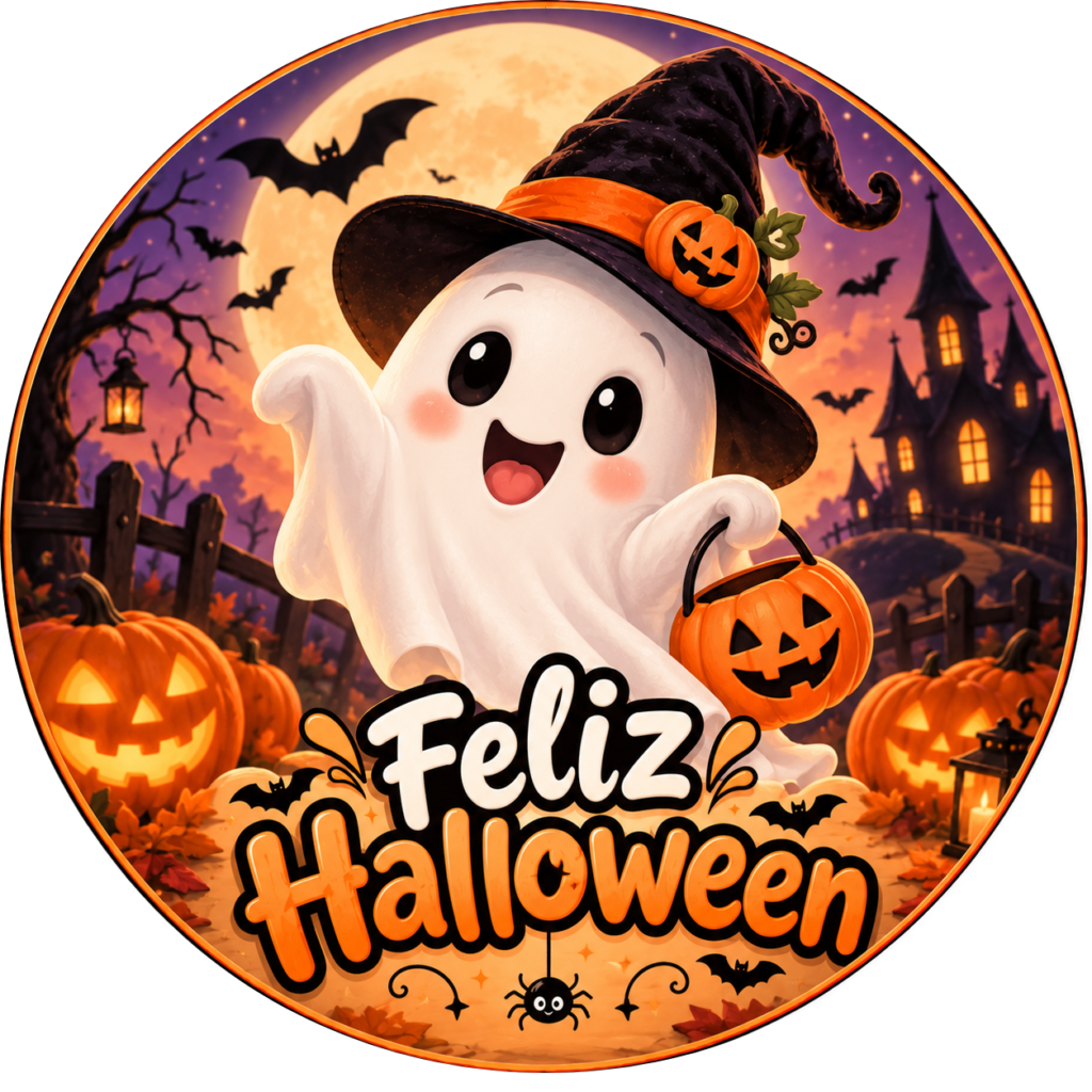 Galleta de Halloween personalizada con fantasmita